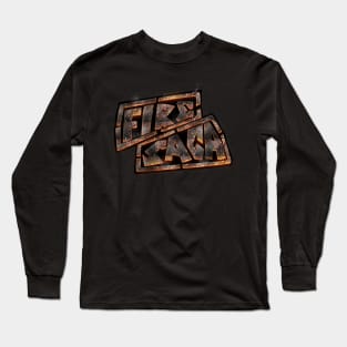 Fire Saga Logo Volcanic Rock Long Sleeve T-Shirt